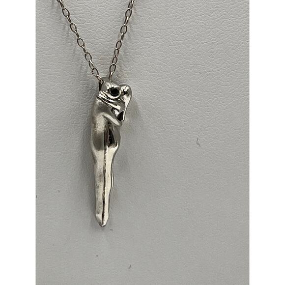 KIM Signed Sterling Wedding Necklace Lovers Embrace Infinity Pendant Adam Eve - Picture 4 of 16